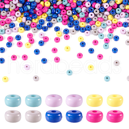 6 colors Opaque Acrylic Beads MACR-TA0001-58-1