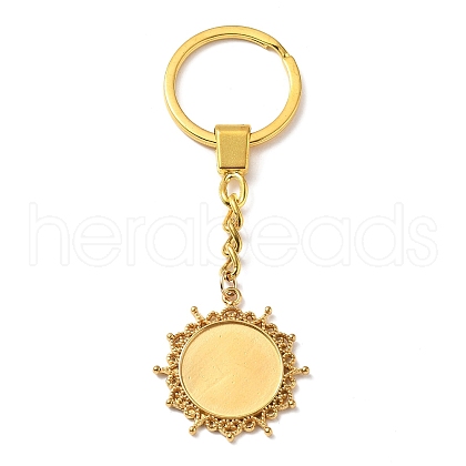 304 Stainless Steel Keychains STAS-D373-06G-1