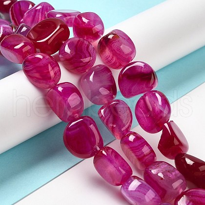 Natural Agate Beads Strands G-H295-D01-06-1