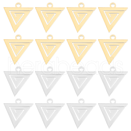 DICOSMETIC 32Pcs 2 Colors 304 Stainless Steel Charms STAS-DC0007-99-1