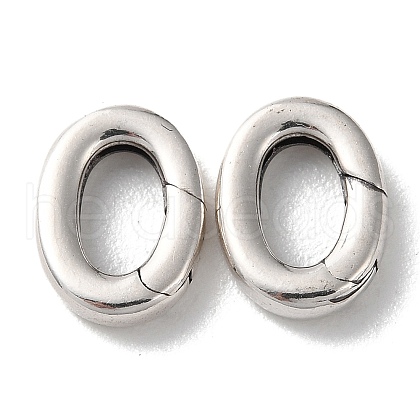 925 Thailand Sterling Silver Spring Gate Rings STER-D003-41P-1