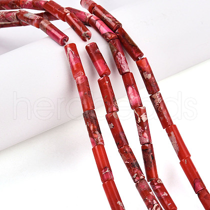 Synthetic Imperial Jasper Beads Strands G-S322-002C-1-1