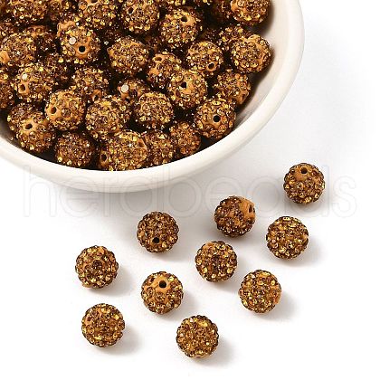 Pave Disco Ball Beads RB-H258-8MM-203-1