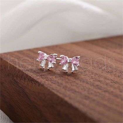 Fashionable 999 Silver Butterfly Stud Earrings for Women PI2951-1-1