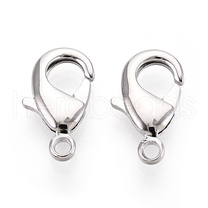 Brass Lobster Claw Clasps KK-YW0004-01C-P-1