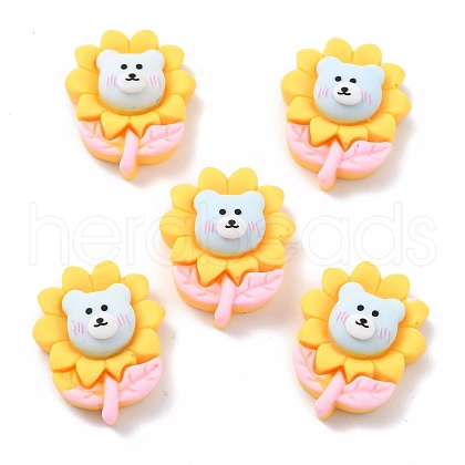 Opaque Resin Cabochons RESI-I037-03-1