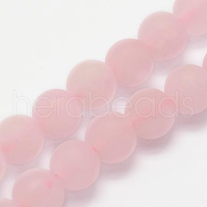 Natural Rose Quartz Beads Strands G-K194-4mm-06-1