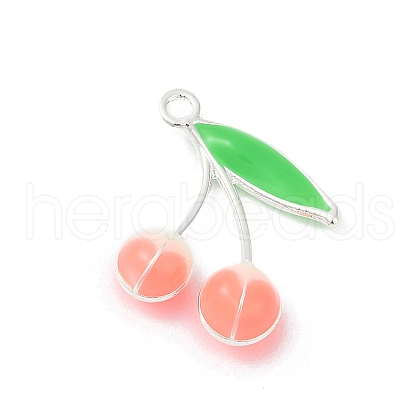 Alloy Enamel Pendants PALLOY-R151-43P-03-1