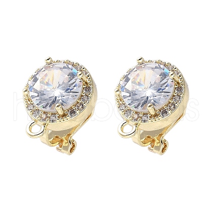 Brass Clip-on Earring Findings for Women EJEW-V002-04G-03-1