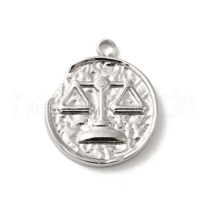 304 Stainless Steel Pendants STAS-B074-08P-09-1