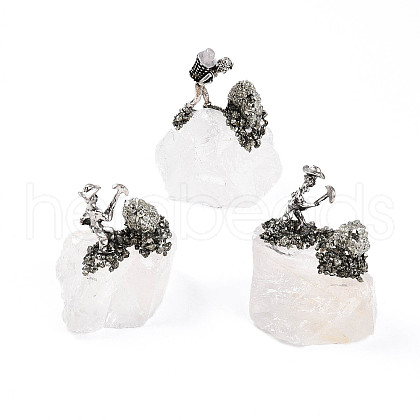 Natural Quartz Crystal Cluster Base Sculpture G-N347-03E-1
