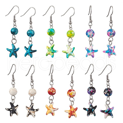 304 Stainless Steel Dangle Earring EJEW-JE05950-1