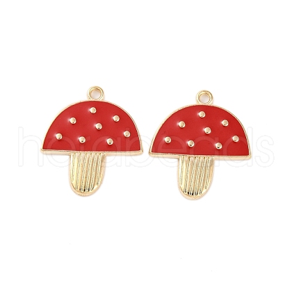 Golden Plated Alloy Enamel Pendants ENAM-Z017-04G-1