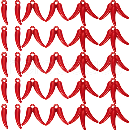 SUNNYCLUE 60Pcs 3 Styles Spray Painted Alloy Pendants FIND-SC0009-05-1