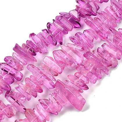 Natural Dyed Quartz Beads Strands G-G791-14P-1