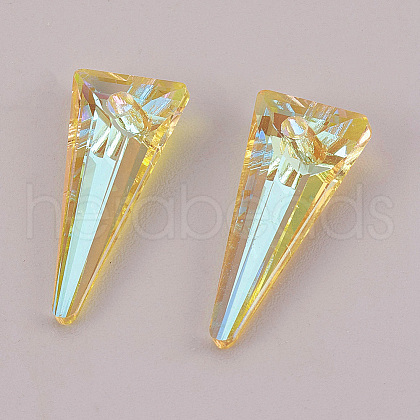 K9 Glass Rhinestone Pendants GLAA-K034-J07-A-1