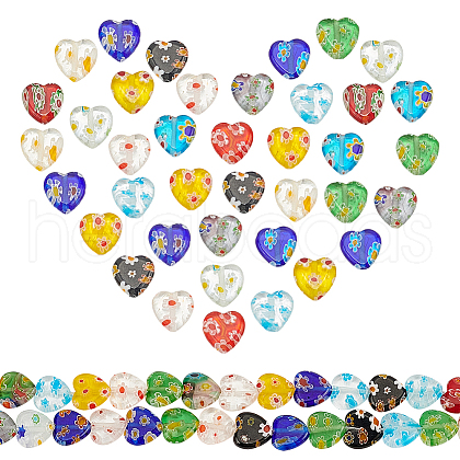 WADORN 2Strands Handmade Lampwork Beads Strands GGLA-WR0001-01-1