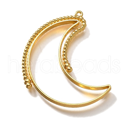 Alloy Open Back Bezel Pendants PALLOY-I223-04G-1