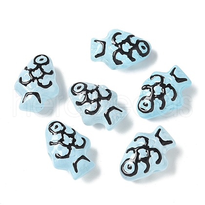 Handmade Lampwork Enamel Beads BLOW-D300-04B-1