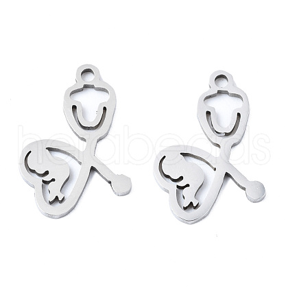 Non-Tarnish 201 Stainless Steel Pendants STAS-T044-237P-1