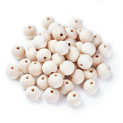Kissitty Unfinished Wood Beads WOOD-KS0001-03-1