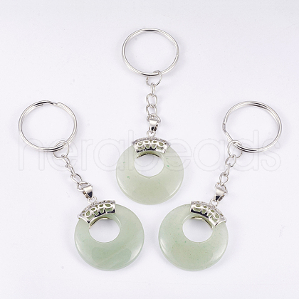 Natural Green Aventurine Keychain KEYC-P041-D19-1