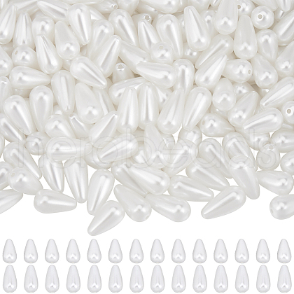 SOFPLATE 200Pcs 2 Styles ABS Plastic Imitation Pearl Charms KY-SP0001-11-1