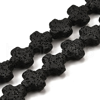 Natural Lava Rock Beads Strands G-L498-E02-01A-1