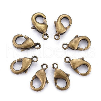 Brass Lobster Claw Clasps X-KK-901-AB-NF-1