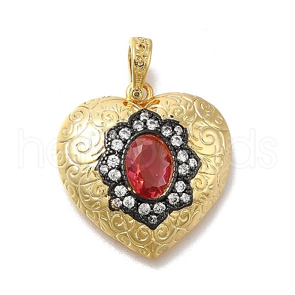 Barss Rhinestone Pendants KK-V002-08G-03-1