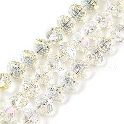Electroplate Glass Beads Strands EGLA-T021-11B-1