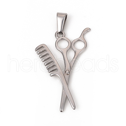 Tarnish Resistant 304 Stainless Steel Pendants STAS-G235-02P-1
