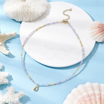 Summer Beach 304 Stainless Steel Pendant Necklaces for Women NJEW-JN05241-03-1