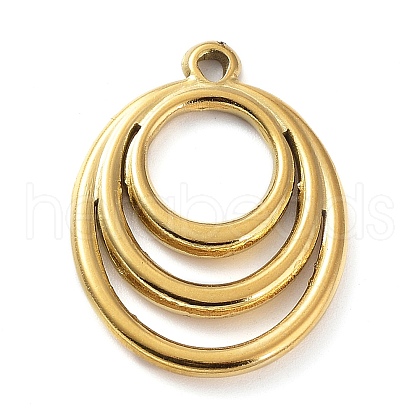 304 Stainless Steel Pendants STAS-P331-02G-1