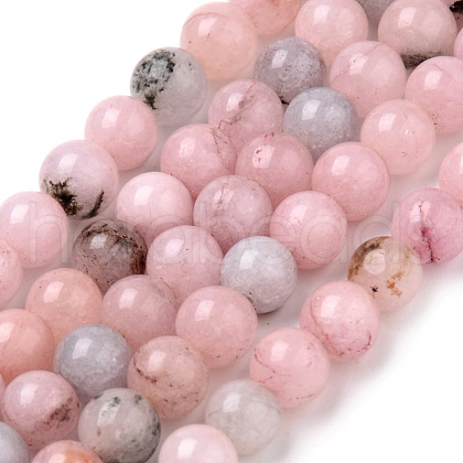 Natural Cherry Blossom Jasper Beads Strands X-G-Q462-63-8mm-1