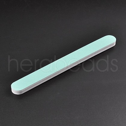 Rectangle Plastic Silver Polishing Stick AJEW-N022-03-1