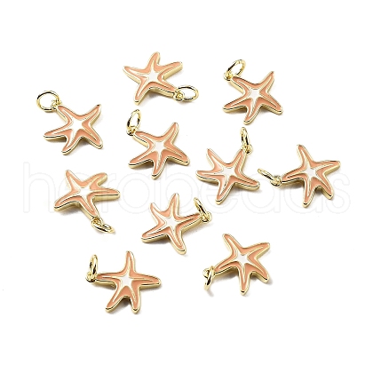 Brass Enamel Charms KK-Z114-02G-1