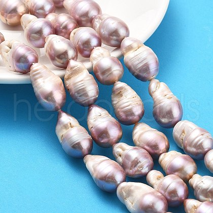 Natural Nucleated Pearl Beads Strands PEAR-B004-15D-02D-1