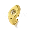 Brass with Cubic Zirconia Rings RJEW-B057-01G-04-1