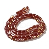 Electroplate Glass Beads Strands EGLA-D031-01O-2