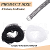 BENECREAT 2Pcs 2 Colors Polyester Mesh Tubing OCOR-BC0006-89-2