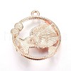 Zinc Alloy Pendants X-ENAM-P164-02C-2