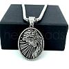 Greek Mythology Stainless Steel Fashion Men's Jesus Pendant Punk Hip-hop Necklaces for Men IR9801-4