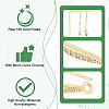 Unicraftale 14Pcs 7 Style Brass Micro Pave Clear Cubic Zirconia Earring Hooks KK-UN0002-21-5