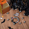 SUNNYCLUE 50Pcs Halloween Theme Printed Round Silicone Focal Beads SIL-SC0001-90-4