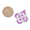 Handmade Glass Seed Beaded Rhombus Pendants PALLOY-MZ00500-02-2
