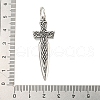 316 Surgical Stainless Steel Pendants STAS-E212-145AS-3