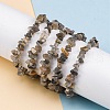 Natural Moonstone Chip Beaded Stretch Bracelets for Women Men BJEW-L038-01D-1