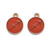 Alloy Enamel Pendants ENAM-S124-01B-12F-1