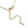 Initial Letter Brass Pendant Necklaces NJEW-A015-21G-L-3
